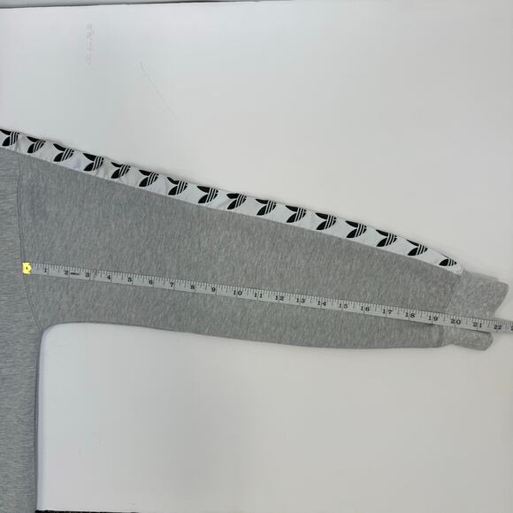 Adidas Originals TNT Trefoil Tape Pullover Hoodie Logo Stripe Gray Mens Size XS - Picture 11 of 12